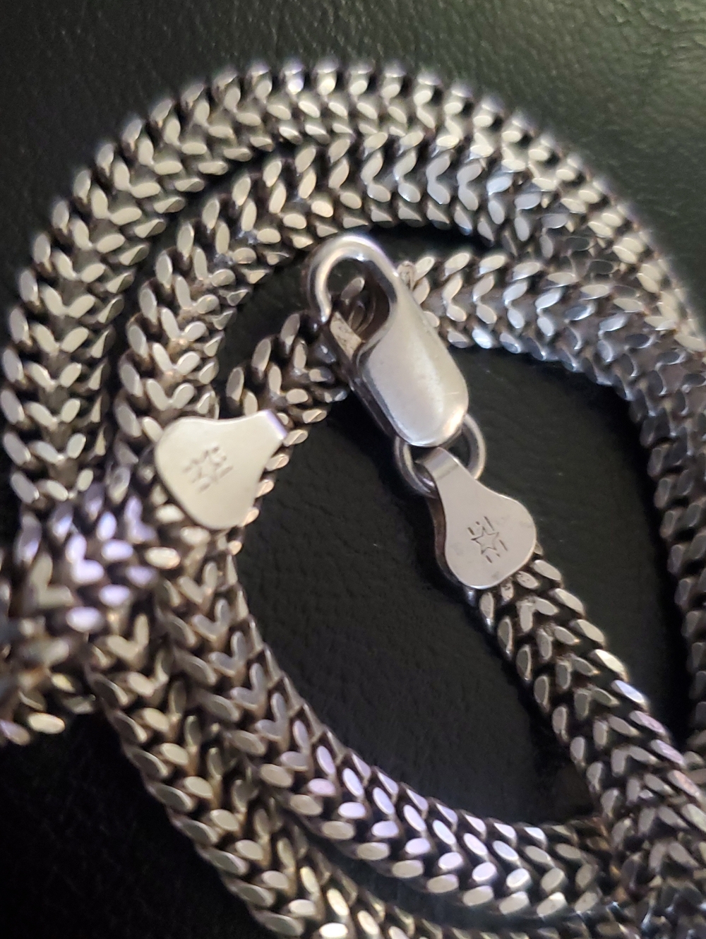 Italy 925 Sterling Wheat Chain Necklace , 18 Inch , 6mm & 17.6 grms - Picture 4 of 7